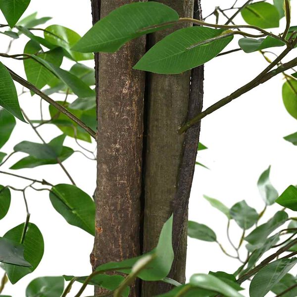 vidaXL Fake Ficus Plant Green Mixed hardwood, PEVA, PE Extra Tall