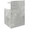 vidaXL Bedside Cabinet Concrete grey Engineered wood Standard