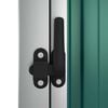 vidaXL Tool Shed Green Galvanized steel, metal, plastic