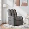 vidaXL Massage Recliner Chair Dark Grey Polyester, Metal, Plywood Medium