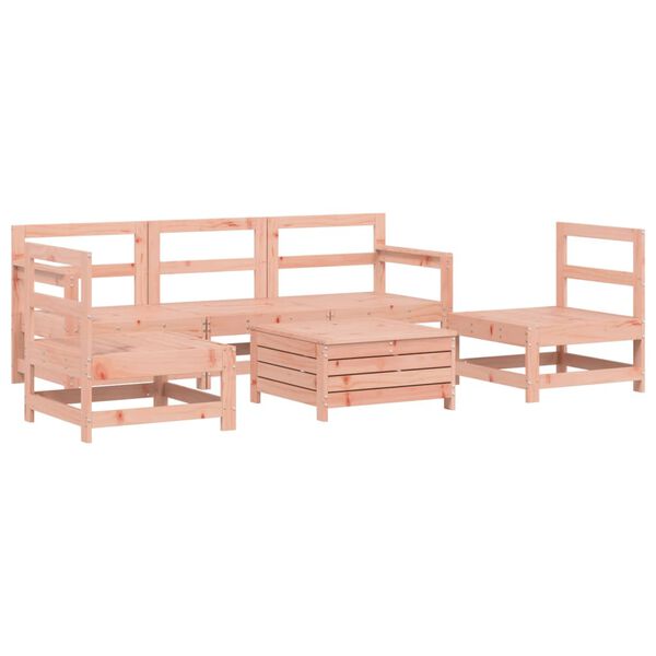 vidaXL Garden Sofa Set Reddish-Brown Solid Douglas Fir wood, Plywood