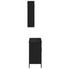 vidaXL Bathroom Furniture Set Black