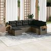 vidaXL Garden Sofa Set Grey
