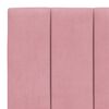 vidaXL Headboard Cushion Pink Velvet Medium Removable Covers