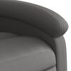 vidaXL Recliner Chair Grey Genuine leather, metal, plywood Single seat