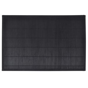 vidaXL Placemat Black Bamboo, Polyester Extra Large Non-slip Placemat