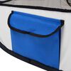 vidaXL Dog Playpen Blue Polyester Medium Collapsible Dog Playpen