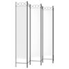 vidaXL 6-Panel Room Divider White 94.5"x86.6" Fabric