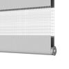 vidaXL Zebra Blind Light grey 100% Polyester, Aluminum 33.5 x 39.4 in