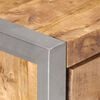 vidaXL Sideboard Natural wood, grey Rough mango wood, iron