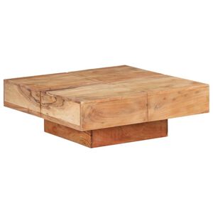 vidaXL Coffee Table Natural Wood Solid Acacia Wood Medium Durable