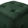 vidaXL Pouffe 2 pcs Green 11.8"x11.8"x11.8" Velvet