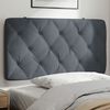 vidaXL Headboard Cushion Dark Gray Velvet (100% polyester) 39.4 inches