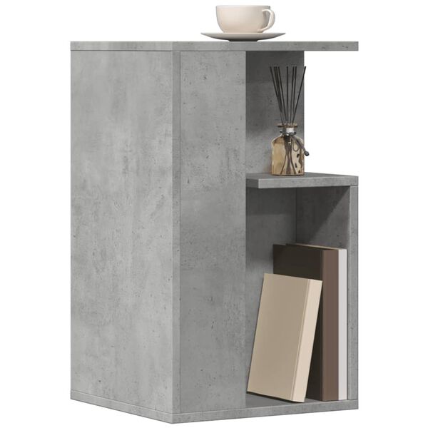 vidaXL Side Table Concrete Grey Engineered Wood Small Side Table