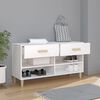 vidaXL Shoe Cabinet White Engineered wood Medium Shoe Cabinet