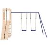 vidaXL Outdoor Playset Natural Pine, Blue
