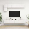 vidaXL TV Cabinet Set White Engineered wood Medium TV Cabinet Set