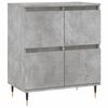 vidaXL Sideboard Set of 3 Concrete Grey Engineered wood, Metal Large