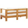 vidaXL Garden Sofa Teak look and cream