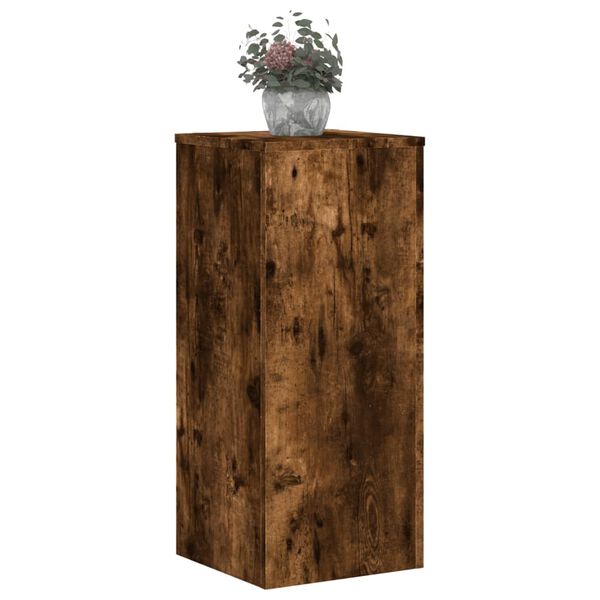 vidaXL Plant Stand Set of 2 Smoked oak Engineered wood Medium