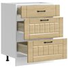 vidaXL Kitchen Base Cabinet Sonoma Oak Engineered Wood Standard Size