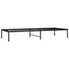 vidaXL Bed Frame Black Steel Twin Bed Frame Rectangular Traditional