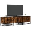 vidaXL TV Cabinet Smoked oak Engineered wood, metal Large TV Cabinet