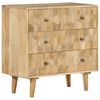vidaXL Drawer Cabinet Brown Solid mango wood, engineered wood