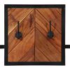 vidaXL Wall Coat Rack Natural wood and black