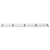 vidaXL Door Canopy Black Polycarbonate, ABS, Aluminum 157.5 x 39.4 in