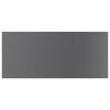 vidaXL Shelf Set of 4 High gloss gray Engineered wood 39.4x19.7x0.6 in
