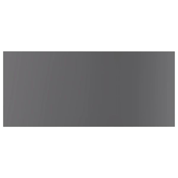 vidaXL Shelf Set of 4 High gloss gray Engineered wood 39.4x19.7x0.6 in