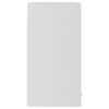 vidaXL Hanging Glass Cabinet White Engineered Wood, Glass Compact