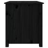vidaXL Coffee Table Black Solid Pine Wood Medium Coffee Table