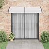 vidaXL Door Canopy Black brackets and clear sheets
