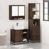 vidaXL Bathroom Furniture Set Brown Oak Engineered wood, metal Large