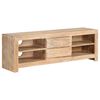 vidaXL Tv Cabinet Light brown Solid Acacia Wood 47.2x11.8x15.7 in