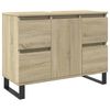 vidaXL Bathroom Cabinet Sonoma oak Engineered wood 31.5x13.0x23.6 in