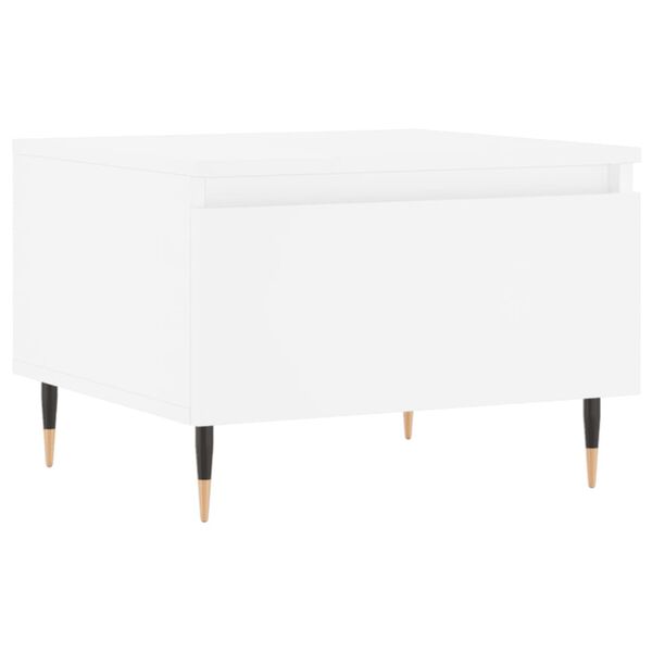 vidaXL Coffee Table White Engineered wood 19.7 x 18.1 x 13.8 in