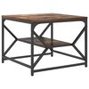 vidaXL Coffee Table Smoked oak 51 x 50 x 40 cm