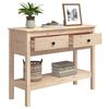 vidaXL Console Table Natural wood Solid Pine Wood 39.4x13.8 in