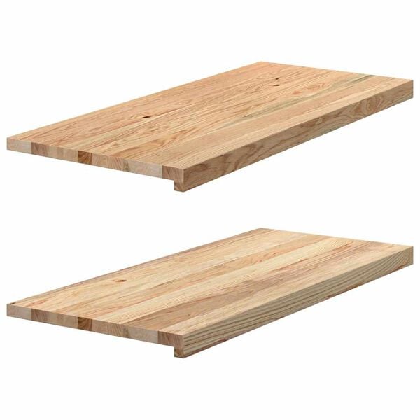 vidaXL Window Sills 2 pcs Untreated 35.4x15.7x0.8" Solid Wood Oak