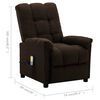 vidaXL Electric Massage Chair Dark Brown 100% Polyester Fabric