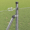 vidaXL Fence with Posts Silver 39.4" x 984.3" Steel