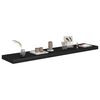 vidaXL Wall Shelf Set of 2 Black Honeycomb MDF, Metal Large