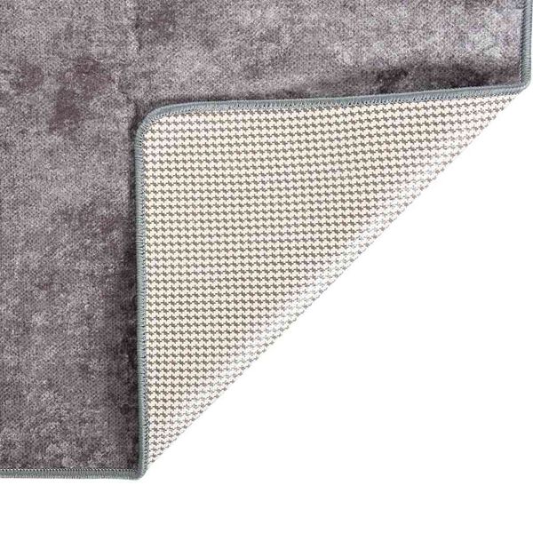 vidaXL Rug Grey 100% Polyester 31.5 x 118.1 in Rug Rectangular