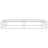 vidaXL Bed Frame White Powder-coated metal Super King Bed Frame