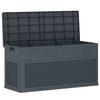 vidaXL Cushion Box Anthracite Plastic Medium Cushion Box Rectangular