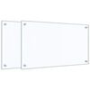 vidaXL Kitchen Backsplashes 2 pcs Transparent 27.6"x15.7" Tempered Glass