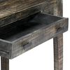 vidaXL Desk Black Solid Mango Wood 43.3x19.7x29.5 in Desk Rectangular